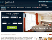 Tablet Screenshot of amiralhotelnantes.com